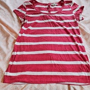 Red and White Striped T-Shirt